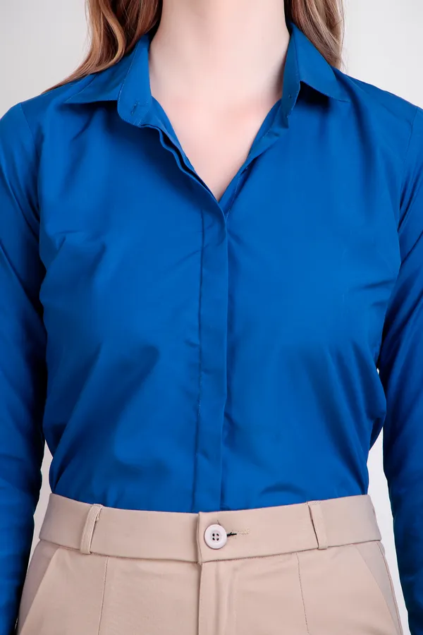 Royal_Blue_Regular_Fit_Solid_Spread_Collar_Full_Sleeve_Rich_Cotton_Shirt_For_Women