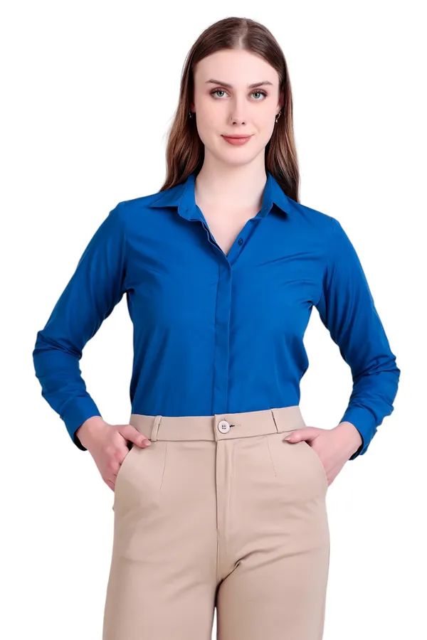 Royal_Blue_Regular_Fit_Solid_Spread_Collar_Full_Sleeve_Rich_Cotton_Shirt_For_Women