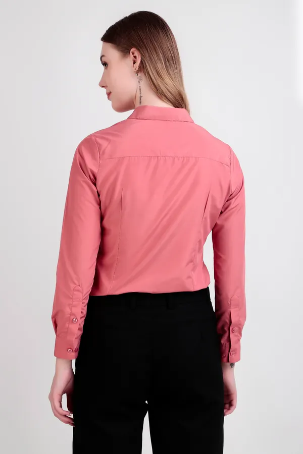 Coral_Regular_Fit_Solid_Spread_Collar_Full_Sleeve_Rich_Cotton_Shirt_For_Women