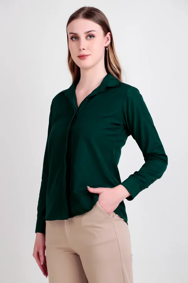 Green_Regular_Fit_Solid_Spread_Collar_Full_Sleeve_Rich_Cotton_Shirt_For_Women