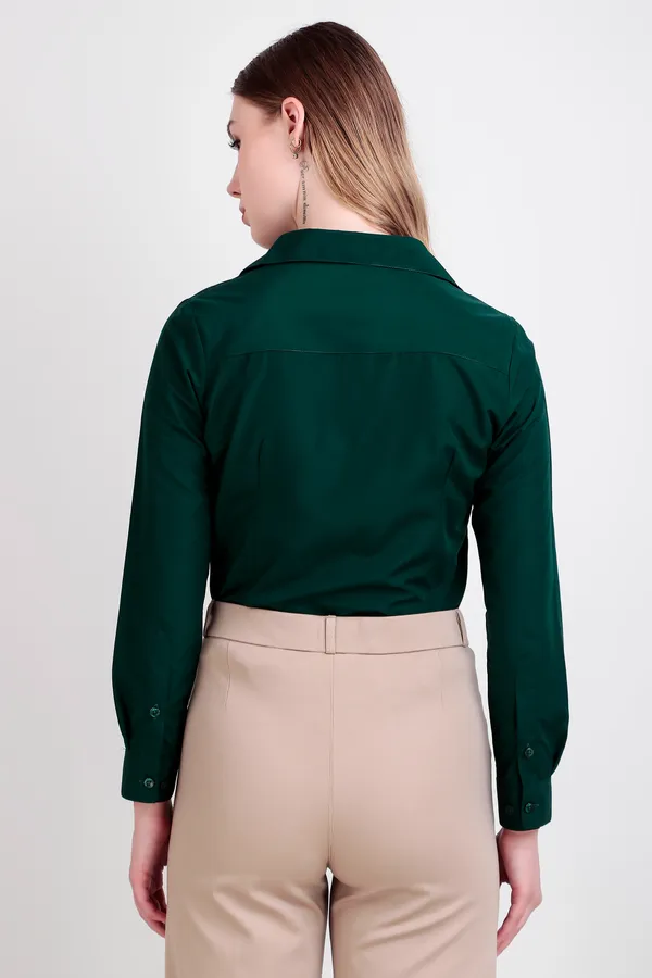 Green_Regular_Fit_Solid_Spread_Collar_Full_Sleeve_Rich_Cotton_Shirt_For_Women