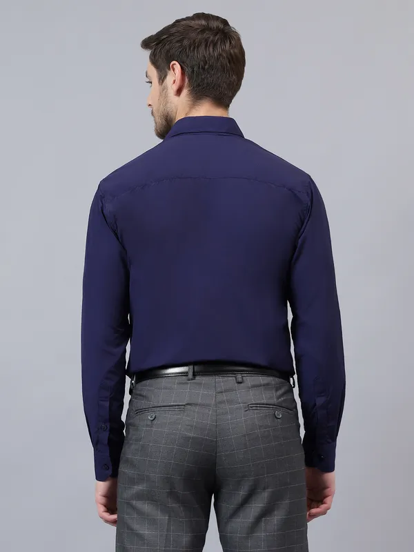 Navy_Blue_Slim_Fit_Solid_Spread_Collar_Full_Sleeve_Rich_Cotton_Formal_Shirt_For_Men