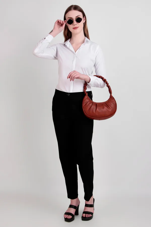 White_Regular_Fit_Solid_Spread_Collar_Full_Sleeve_Rich_Cotton_Shirt_For_Women