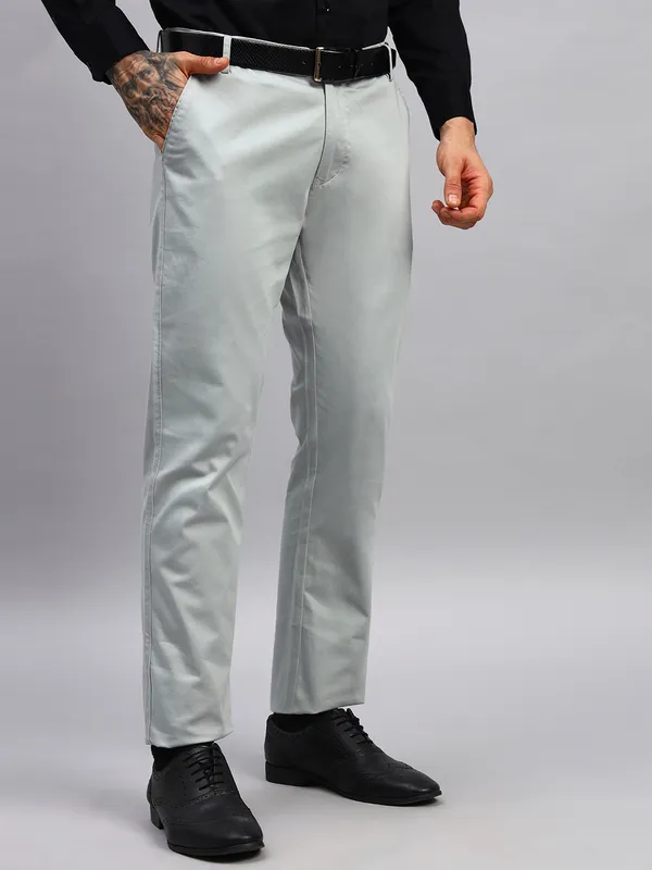 Ice_Blue_Relaxed_Straight_Leg_Slim_Fit_High_Rise_Chinos_Trousers_For_Men