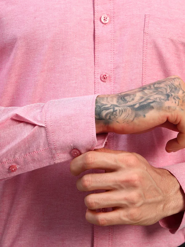 Pink_Original_Button_Down_Collar_Slim_Fit_Cotton_Formal_Shirt_For_Men