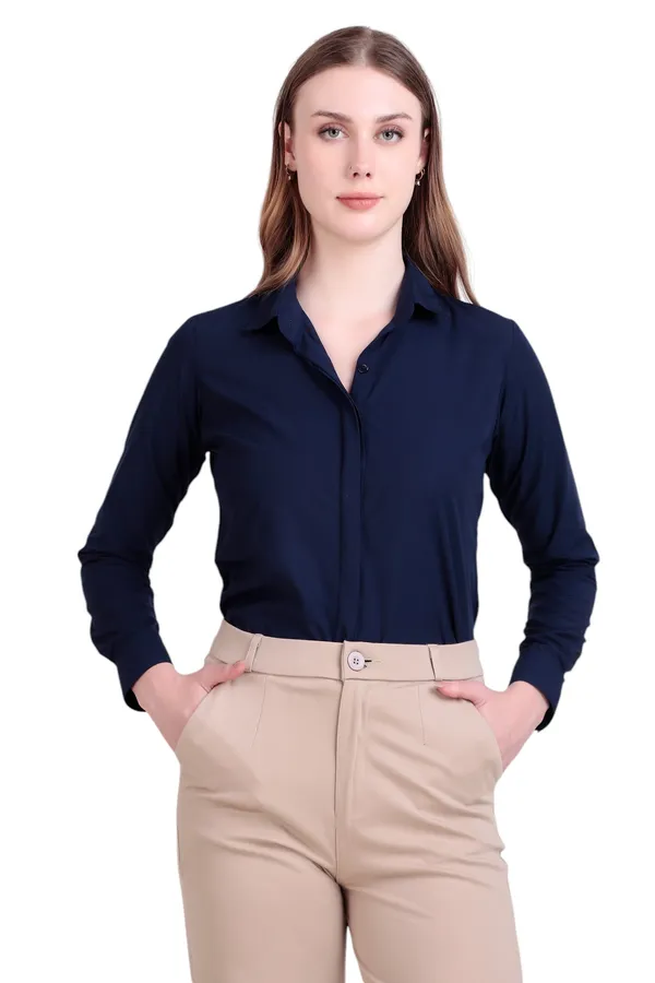 Navy_Blue_Regular_Fit_Solid_Spread_Collar_Full_Sleeve_Rich_Cotton_Shirt_For_Women