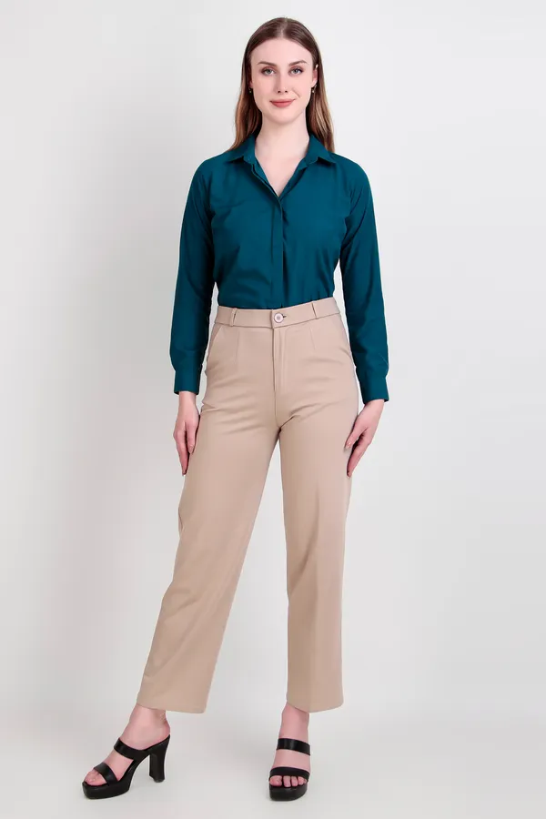 Teal_Blue_Regular_Fit_Solid_Spread_Collar_Full_Sleeve_Rich_Cotton_Shirt_For_Women