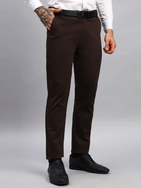 Coffee_And_Brown_Cotton_Mid_Rise_Flat_Front_Slim_Fit_Formal_Trousers_For_Men