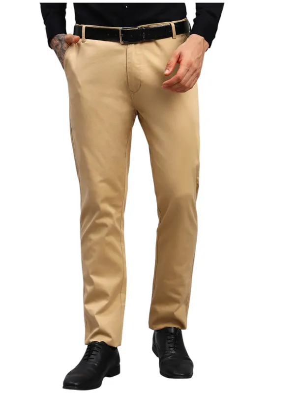 Gold_Cotton_Mid_Rise_Flat_Front_Slim_Fit_Formal_Trousers_For_Men