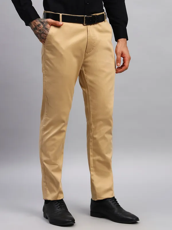 Gold_Cotton_Mid_Rise_Flat_Front_Slim_Fit_Formal_Trousers_For_Men