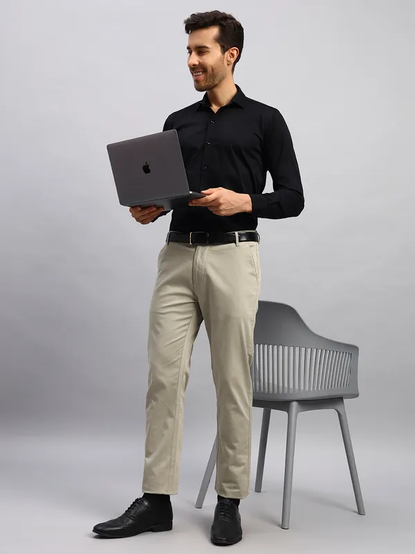 Sea_Green_Relaxed_Straight_Leg_Slim_Fit_Formal_Trousers_For_Men