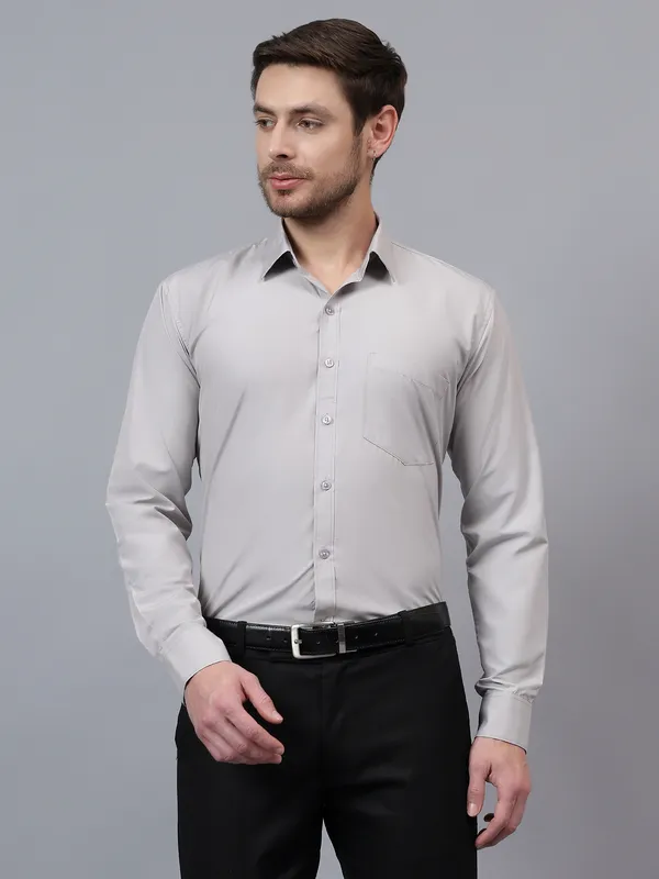 Grey_Slim_Fit_Solid_Spread_Collar_Full_Sleeve_Rich_Cotton_Formal_Shirt_For_Men