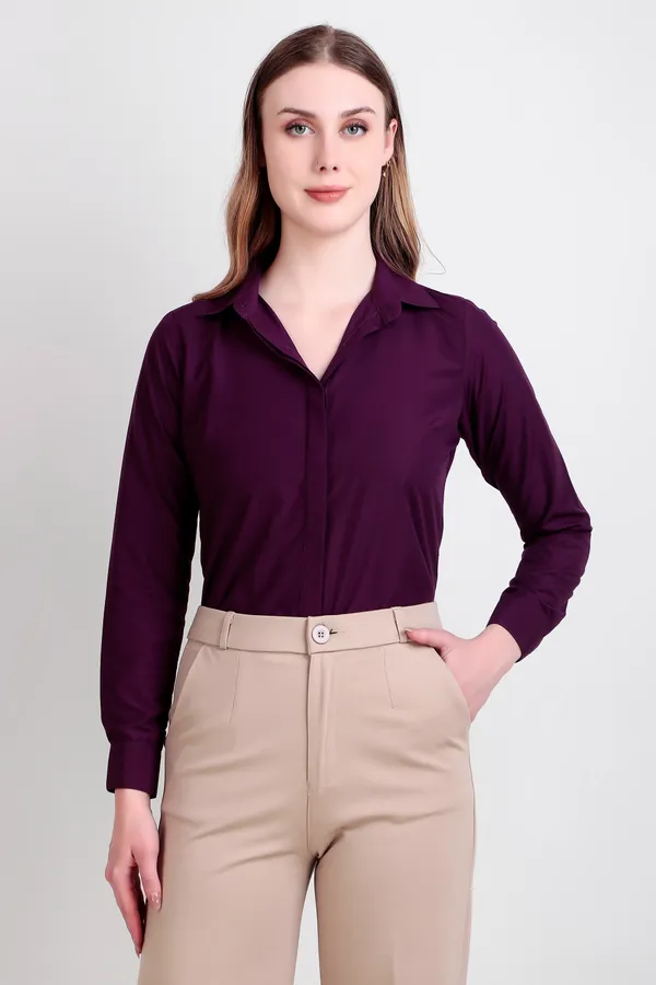 Purple_Regular_Fit_Solid_Spread_Collar_Full_Sleeve_Rich_Cotton_Shirt_For_Women