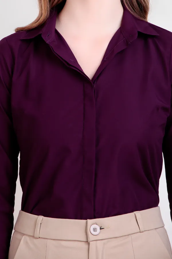 Purple_Regular_Fit_Solid_Spread_Collar_Full_Sleeve_Rich_Cotton_Shirt_For_Women