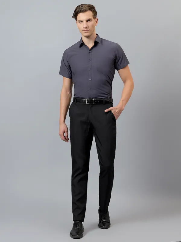 Charcoal_Slim_Fit_Solid_Spread_Collar_Half_Sleeve_Formal_Shirt_For_Men