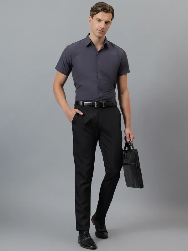 Charcoal_Slim_Fit_Solid_Spread_Collar_Half_Sleeve_Formal_Shirt_For_Men