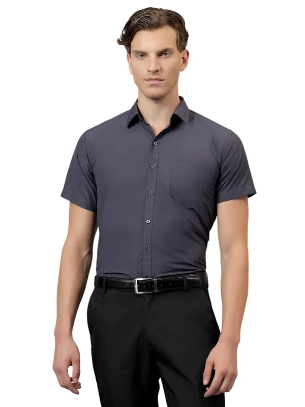 Charcoal_Slim_Fit_Solid_Spread_Collar_Half_Sleeve_Formal_Shirt_For_Men