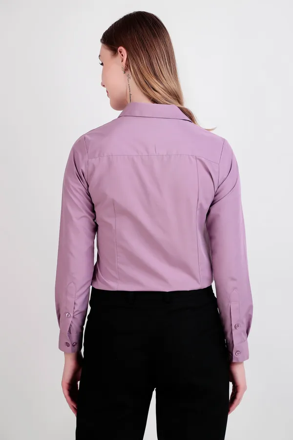 Lovender_Regular_Fit_Solid_Spread_Collar_Full_Sleeve_Rich_Cotton_Shirt_For_Women