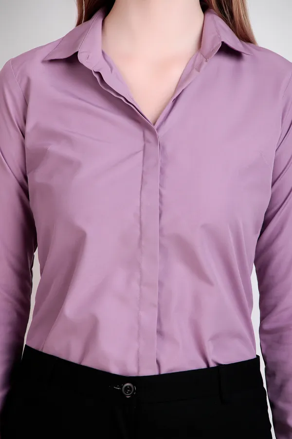 Lovender_Regular_Fit_Solid_Spread_Collar_Full_Sleeve_Rich_Cotton_Shirt_For_Women