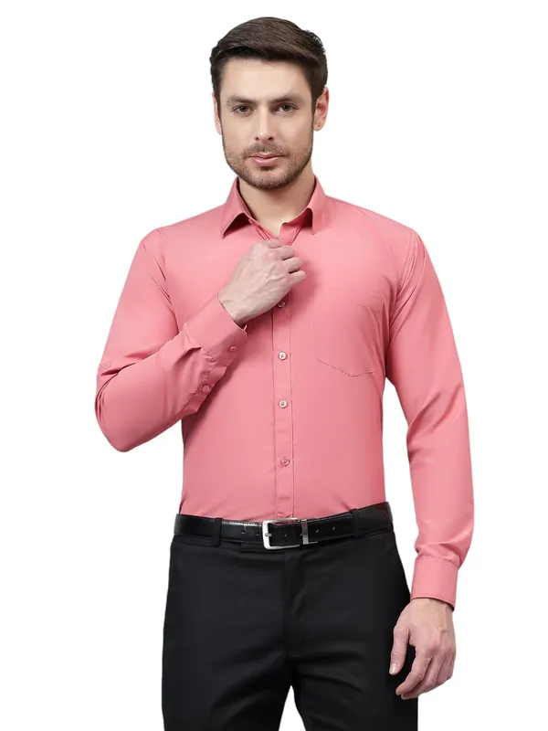 Coral_Slim_Fit_Solid_Spread_Collar_Full_Sleeve_Rich_Cotton_Formal_Shirt_For_Men
