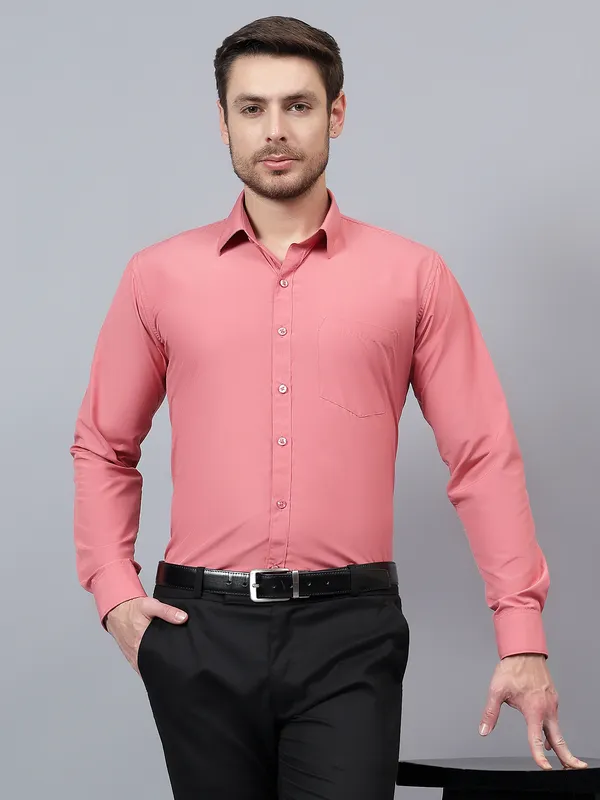 Coral_Slim_Fit_Solid_Spread_Collar_Full_Sleeve_Rich_Cotton_Formal_Shirt_For_Men
