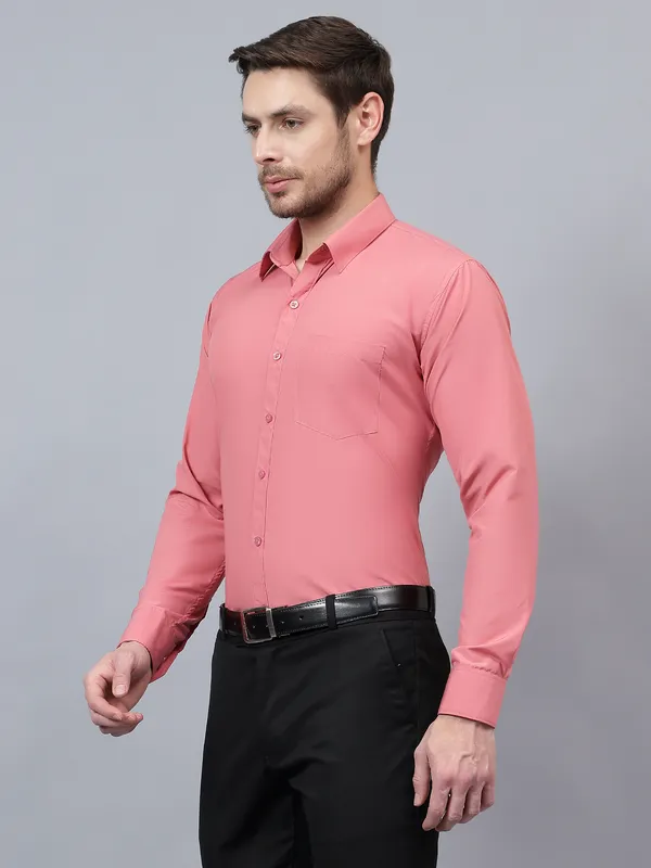 Coral_Slim_Fit_Solid_Spread_Collar_Full_Sleeve_Rich_Cotton_Formal_Shirt_For_Men