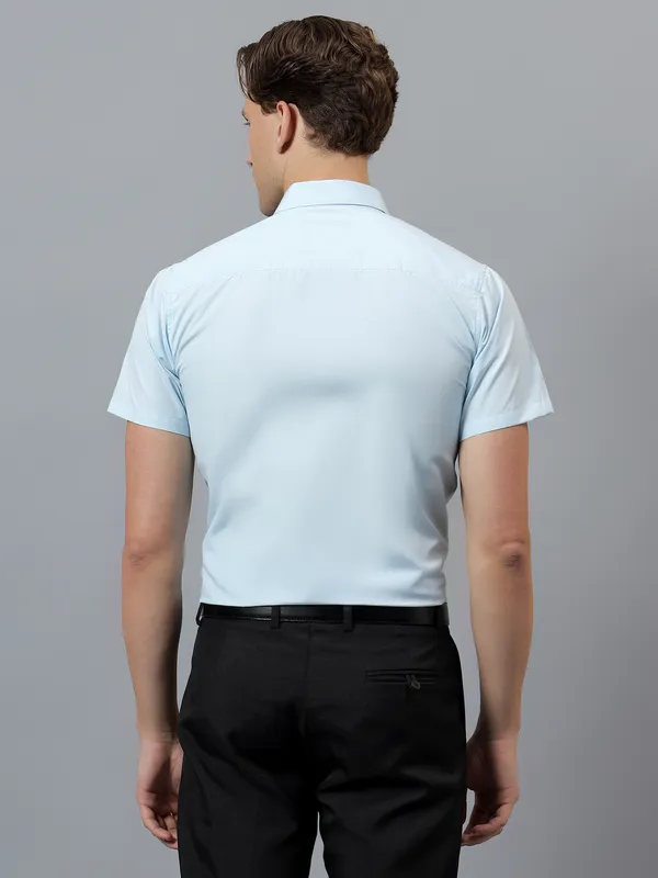 Sky_Blue_Slim_Fit_Solid_Spread_Collar_Half_Sleeve_Formal_Shirt_For_Men