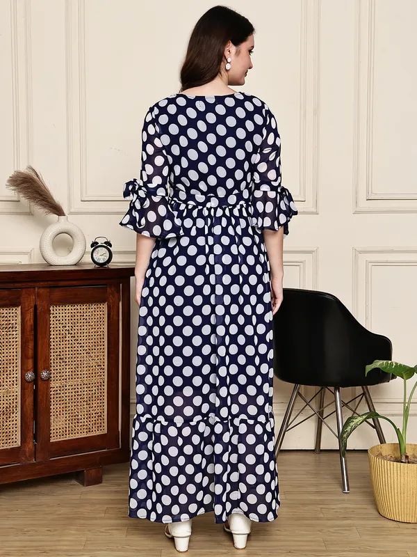 Navy_Blue_Premium_Georgette_Maternity_Dress_For_Women