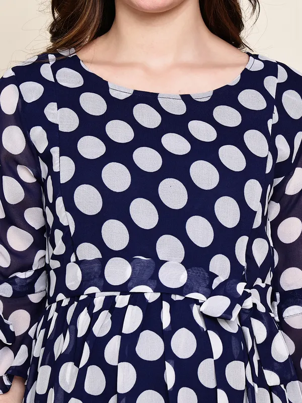 Navy_Blue_Premium_Georgette_Maternity_Dress_For_Women