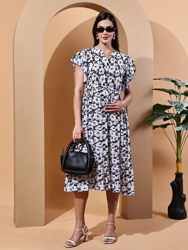 Black_Premium_Rayon_Maternity_Dress_For_Women