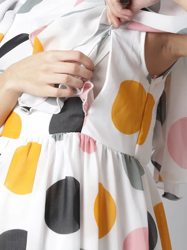 Maternity_Georgette_Polka_Print_Maxi_Dress_For_Women
