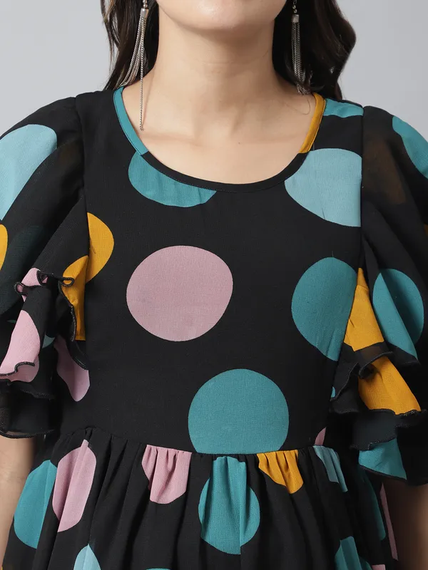 Maternity_Georgette_Polka_Print_Maxi_Dress_For_Women