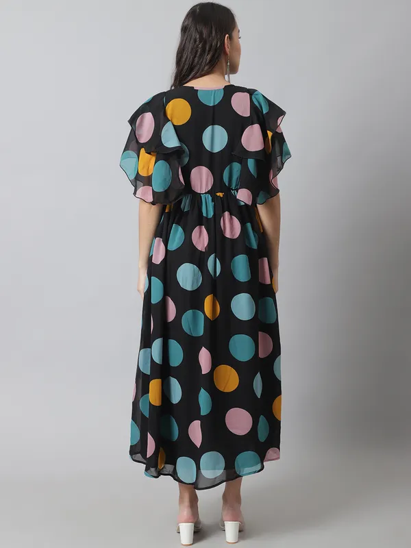 Maternity_Georgette_Polka_Print_Maxi_Dress_For_Women