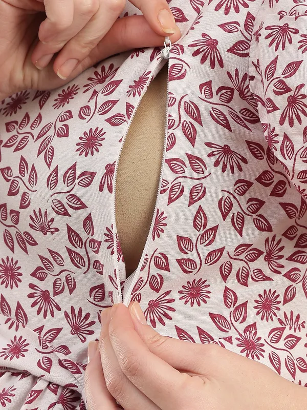 Cotton_Floral_Printed_Maternity_Maxi_Dress_|_V_Neck_With_Flutter_Sleevess_With_Feeding-Friendly_Design|_Everyday_Pregnancy_Wear_For_Women