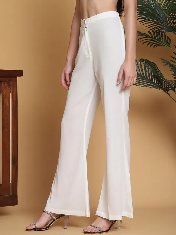 White_Solid_Full_Length_Regular_Trouser_For_Women