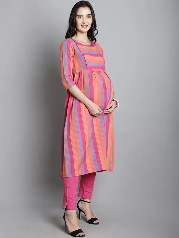 Cotton_Sustainable_Kurta_With_Palazzo_Maternity_Sets_For_Women