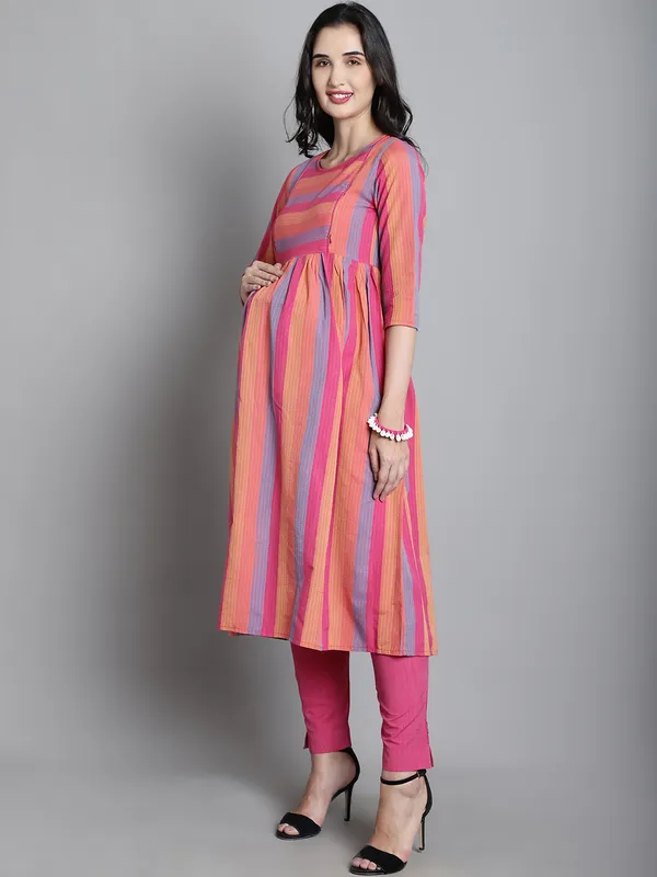 Cotton_Sustainable_Kurta_With_Palazzo_Maternity_Sets_For_Women