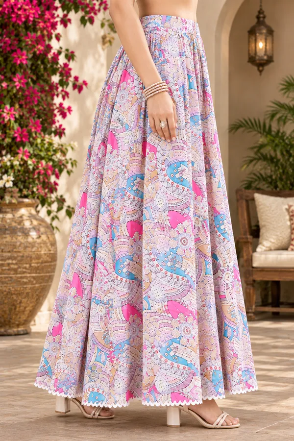 Moms_Maternity_Women's_Ethnic_Print_Pure_Cotton_Skirt