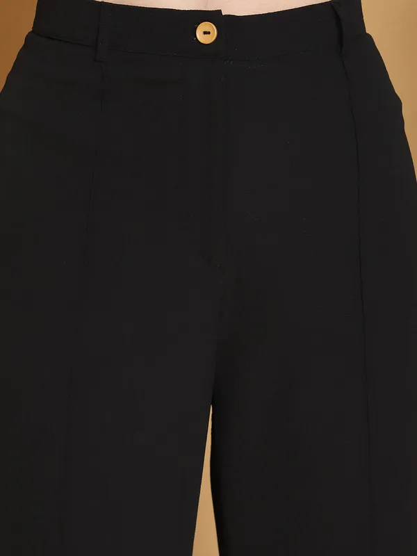 Black_Solid_Full_Length_Bellbottam_Trouser_For_Women