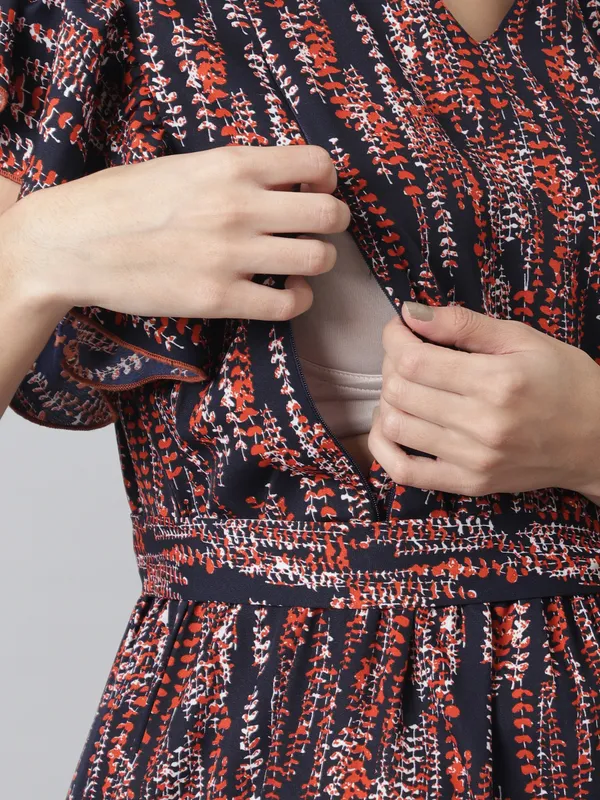 Maternity_Crepe_Floral_Midi_Dress_For_Women