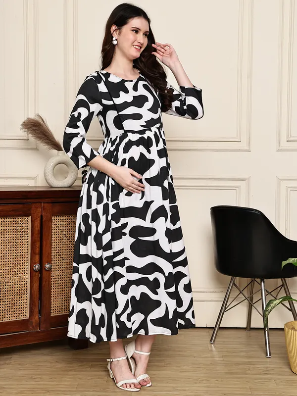 Black_Premium_Maternity_Kurta_Cotton_For_Women