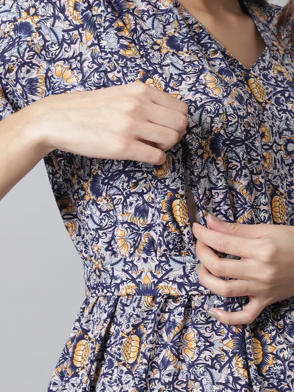 Maternity_Crepe_Floral_Midi_Dress_For_Women