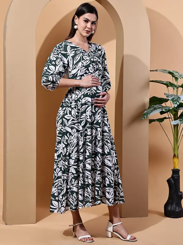 Floral_Print_Rayon_Maternity_Maxi_Dress_For_Women