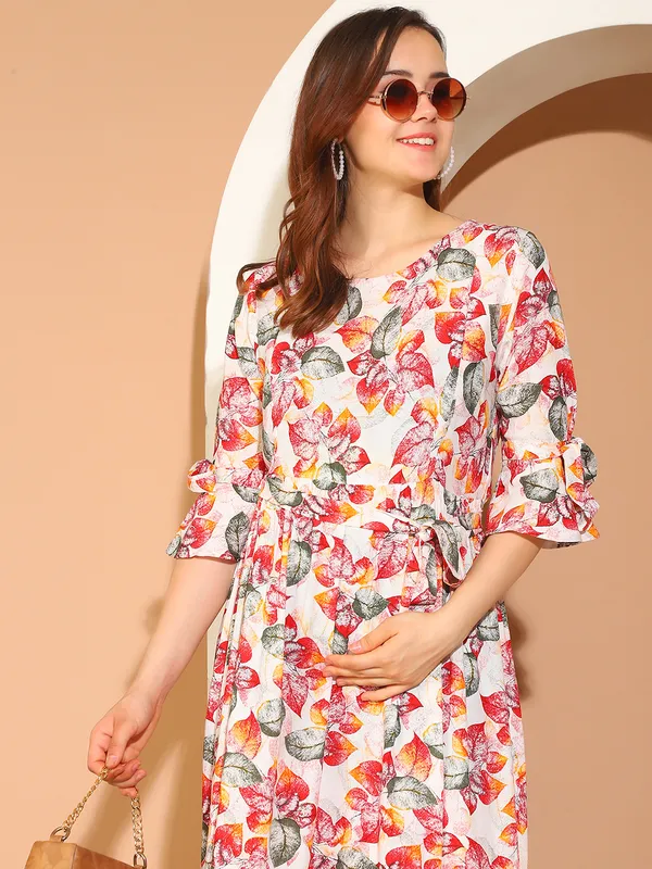 Moms_Maternity_Women's_Floral_Print_Rayon_Multi_Color_Maternity_Maxi_Dress
