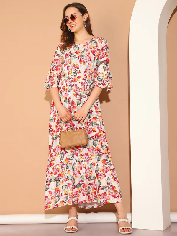 Moms_Maternity_Women's_Floral_Print_Rayon_Multi_Color_Maternity_Maxi_Dress