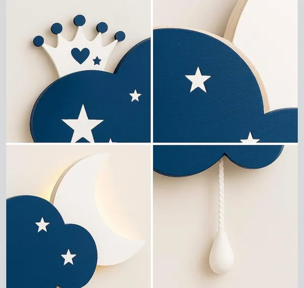Multicolour_Pine_Mdf_Matte_Kids_Wall_Lamp_/_Night_Light_For_Wall_Hang
