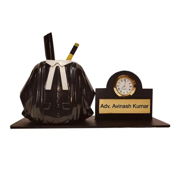 Black_Wooden_Polished_Pen_Holder_For_Table