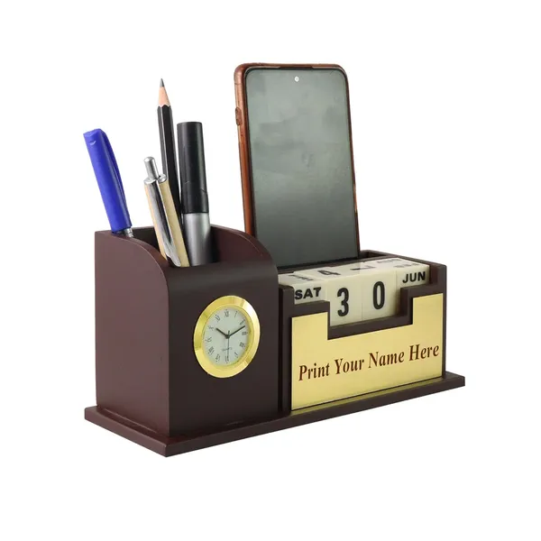 Multicolour_Pine_Wood_Polished_Laser_Cut_For_Pen_Stand