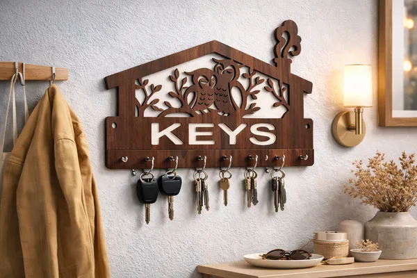 Owl_Key_Holder_-_Wooden_Stylish_Keys_Organizer_&_Stand_for_Home_Decor_-_Handcrafted_Key_Hanger_&_Chain_Holders_-_MDF_Wood_Wall_Mounted