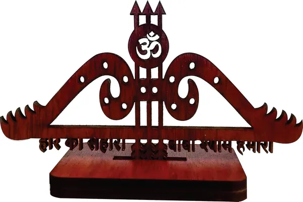 Brown_Pine_Wood_Polished_Lasercut_For_Table_Stand
